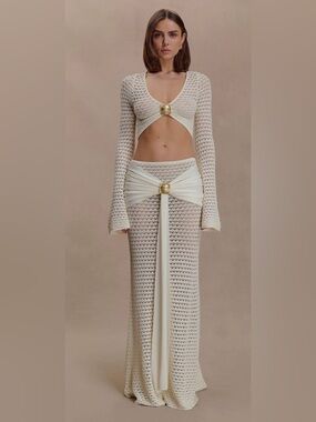 Meshki Mania Crochet Skirt & Top